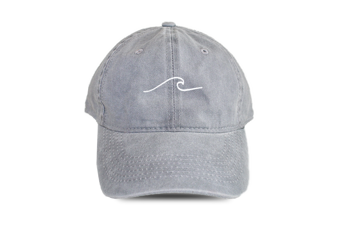 Boné Stone Wash Cinzento · Bordado Onda · Algodão | Pickles