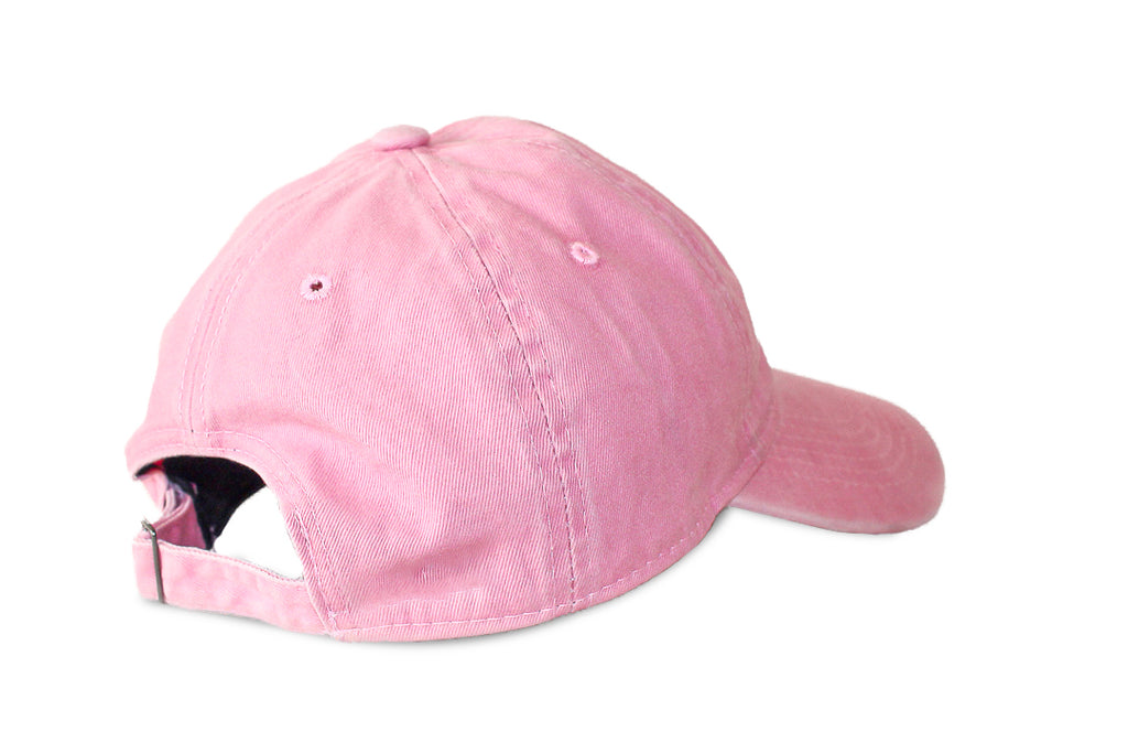 Boné Stone Wash Rosa Claro · Bordado Onda · Algodão | Pickles