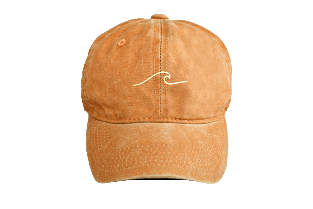 Boné Stone Wash Camel · Bordado Onda · Algodão | Pickles