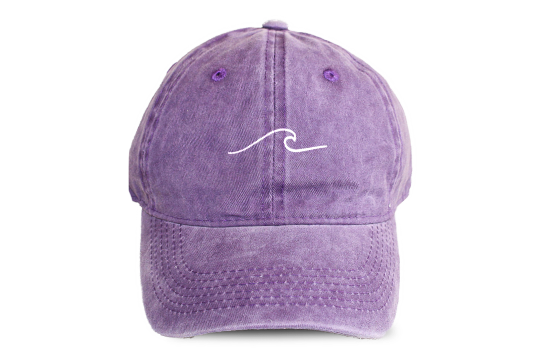 Boné Stone Wash Roxo · Bordado Onda · Algodão | Pickles