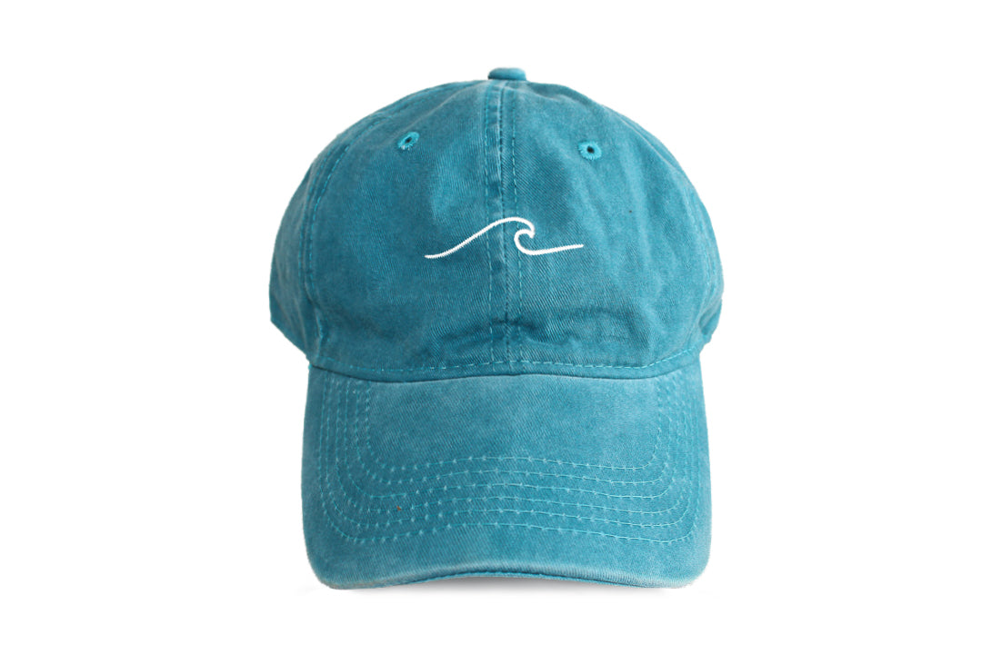 Boné Stone Wash Azul Turquesa · Bordado Onda · Algodão | Pickles