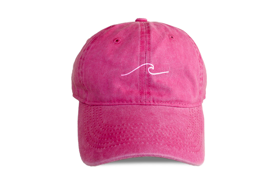 Boné Stone Wash Cor de Rosa · Bordado Onda · Algodão | Pickles