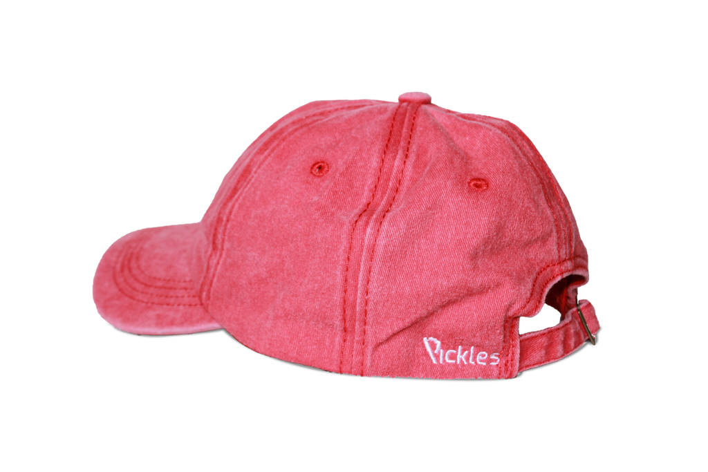 Boné Stone Wash Vermelho · Bordado Onda · Algodão | Pickles