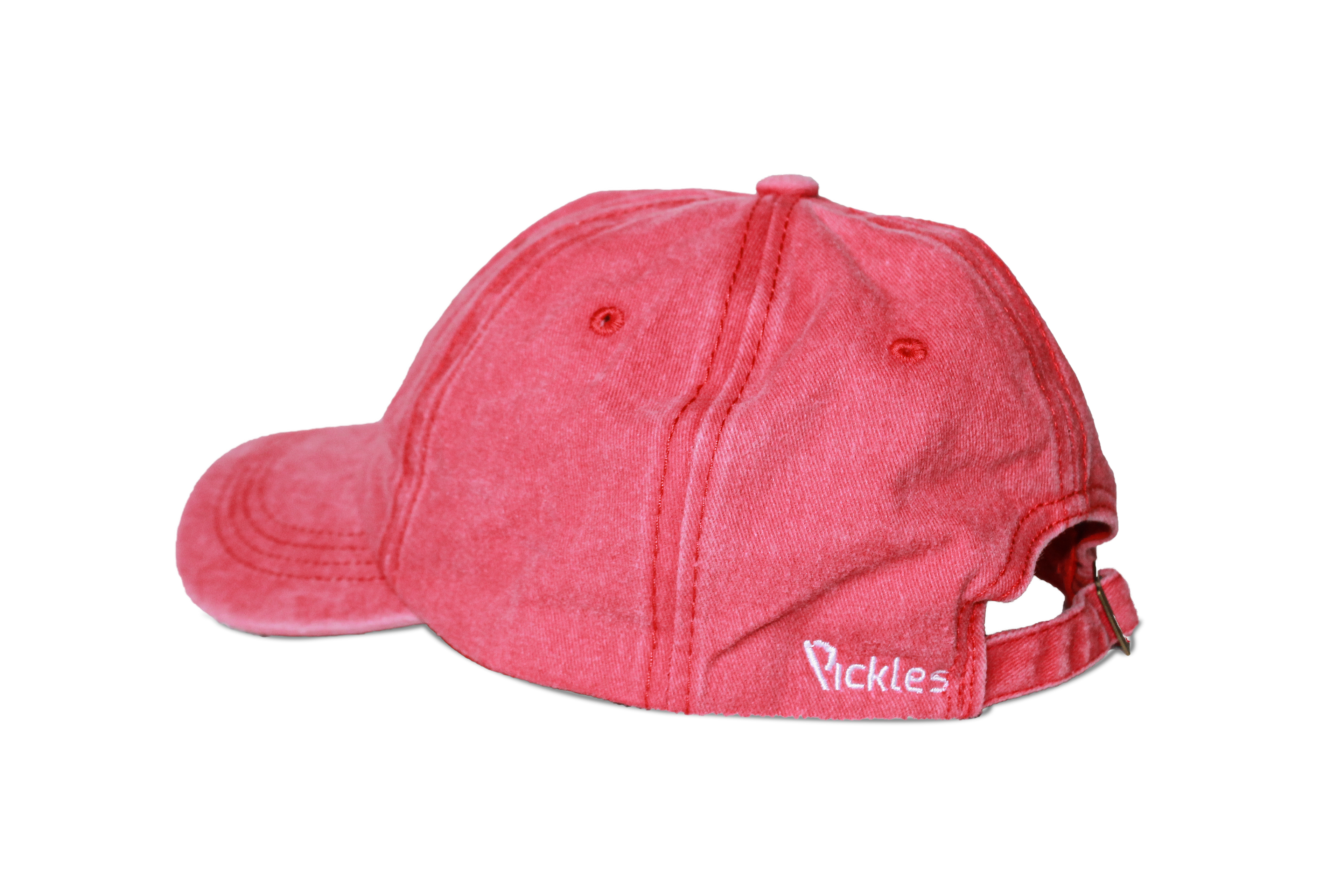 Boné Stone Wash Vermelho · Bordado Onda · Algodão | Pickles