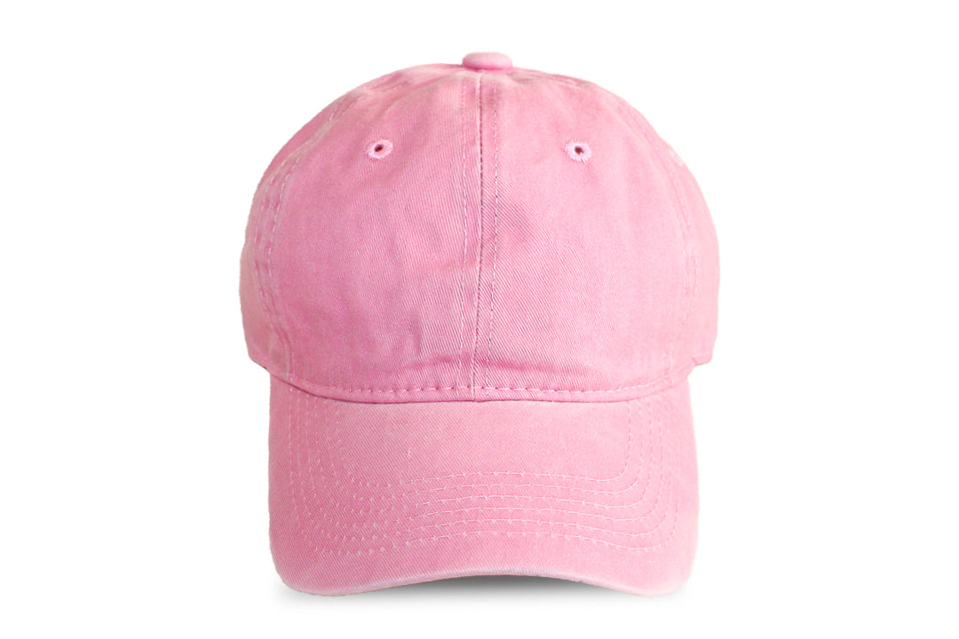 Boné de Algodão Rosa Claro · Liso · 6 Painéis | Pickles