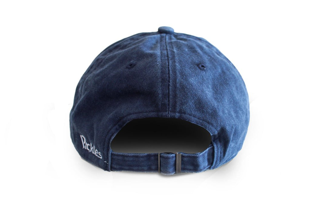 Boné Stone Wash Azul Escuro · Bordado Onda · Algodão | Pickles