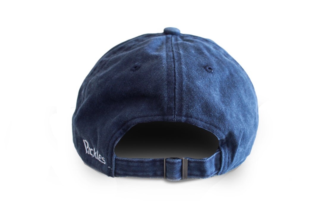Boné Stone Wash Azul Escuro · Bordado Onda · Algodão | Pickles