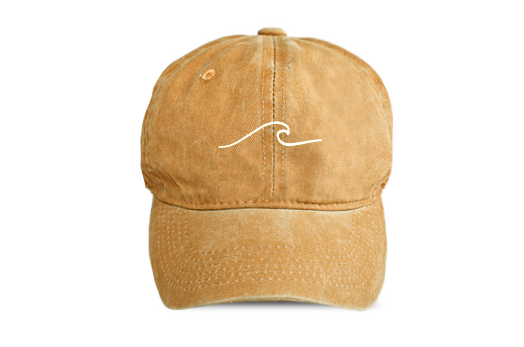 Boné Stone Wash Amarelo · Bordado Onda · Algodão | Pickles