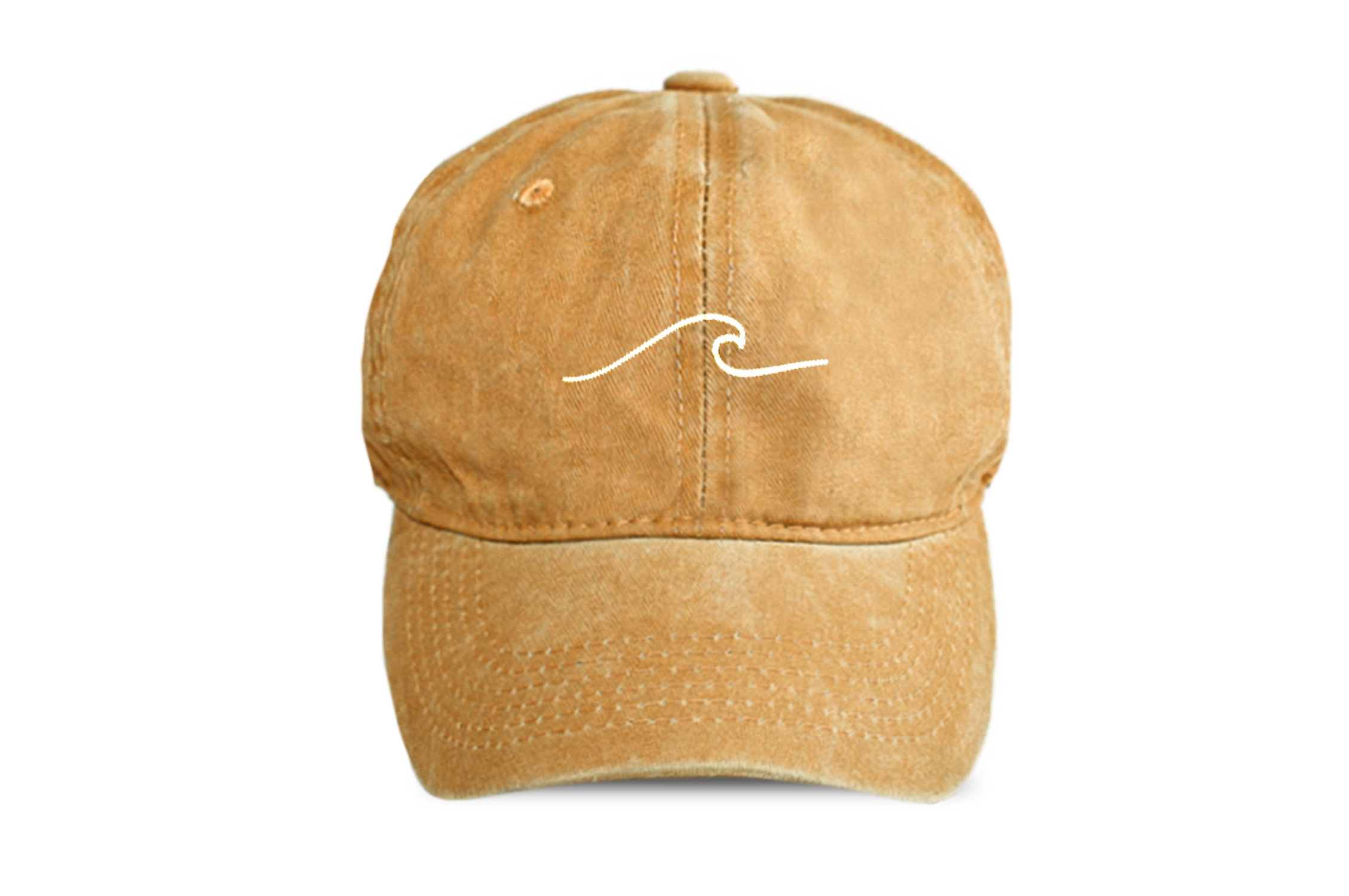 Boné Stone Wash Amarelo · Bordado Onda · Algodão | Pickles